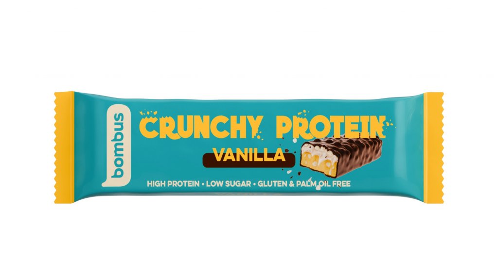tyčinka Bombus Crunchy Protein 50g vanilka