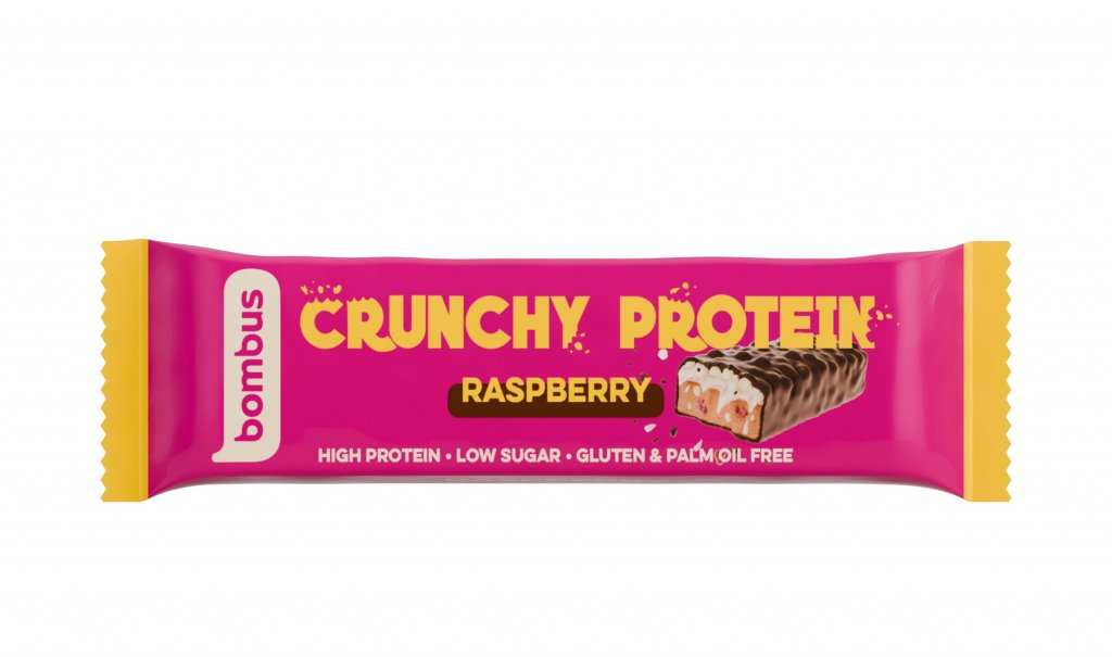 tyčinka Bombus Crunchy Protein 50g malina