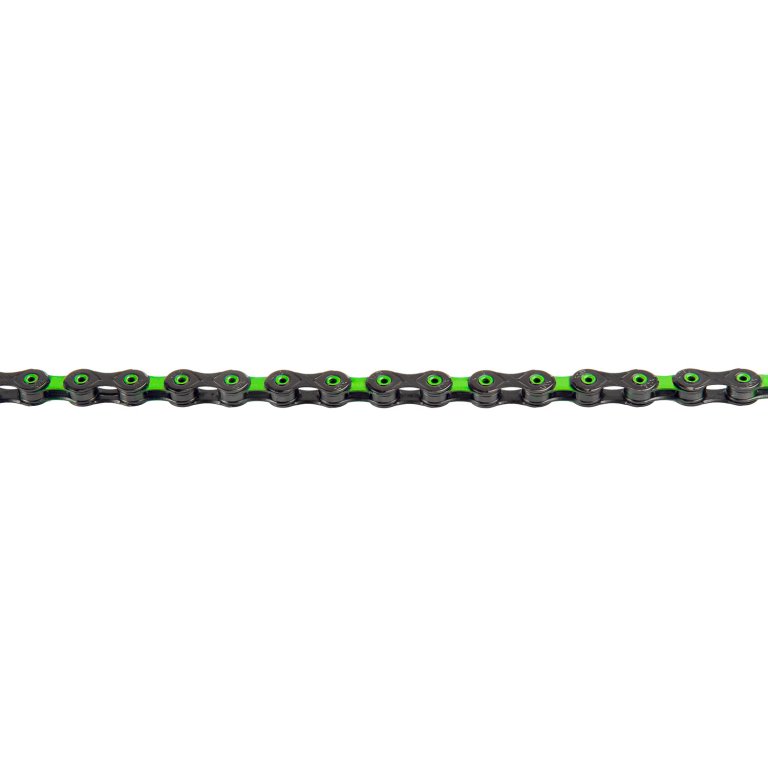 řetěz KMC DLC12 černo-zelený 126čl. BOX