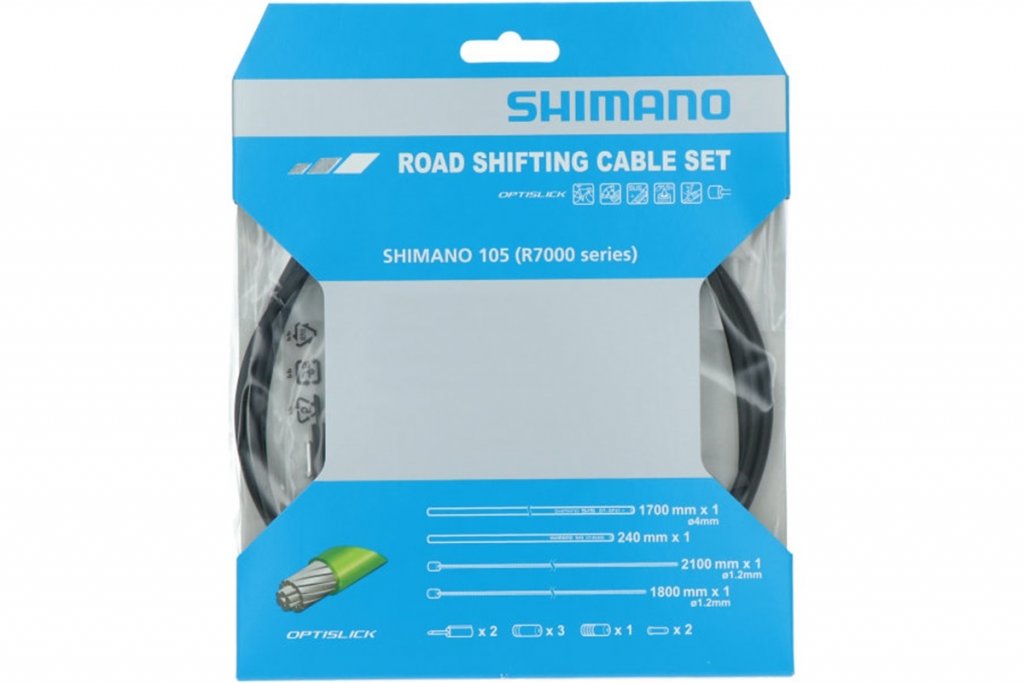 bowdeny+lanka Shimano R7000 SP41+RS900 OPTISLICK set černý