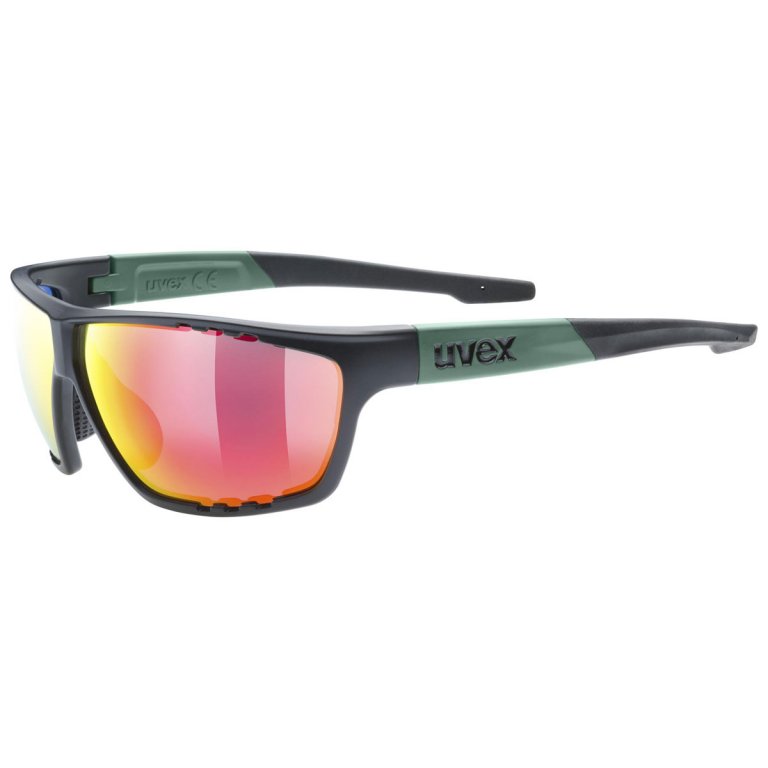 brýle UVEX Sportstyle 706 černo zelené matné