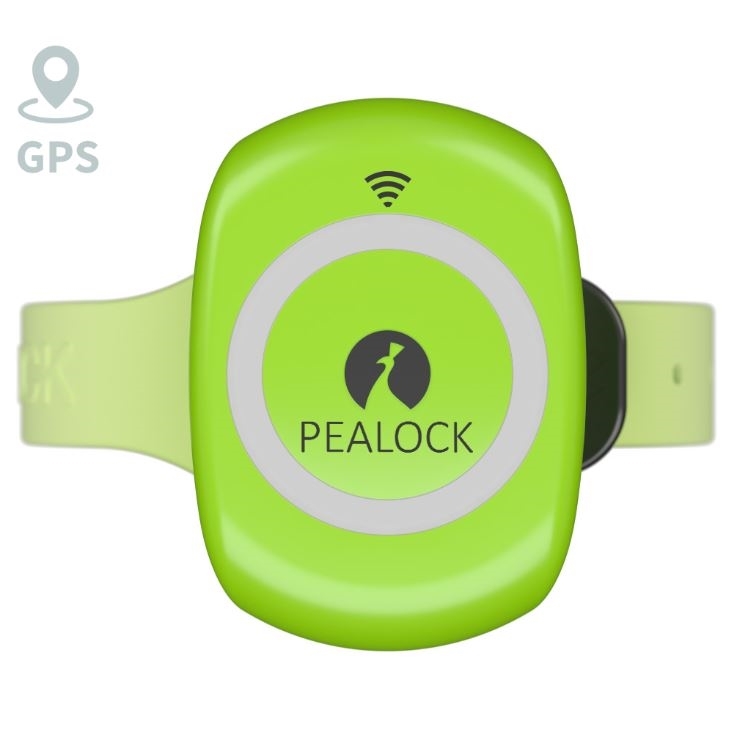 zámek PEALOCK 2, elektronický s GPS, zelený