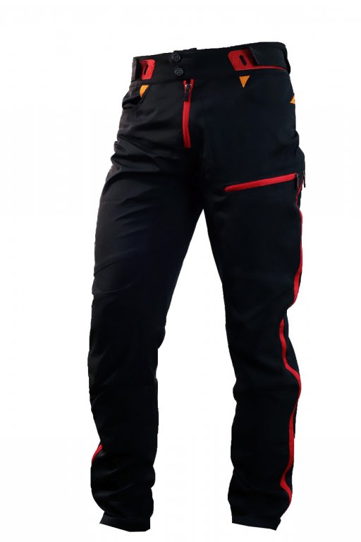 kalhoty dlouhé unisex HAVEN SINGLETRAIL LONG černo/červené XL