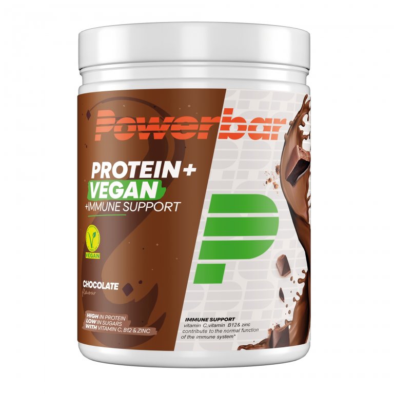 Nápoj PowerBar PROTEIN+ Vegan Immune Support čokoláda 570g