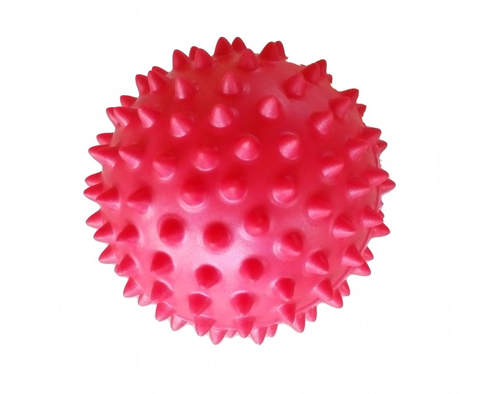 N/A míček masážní ježek 70mm červený
