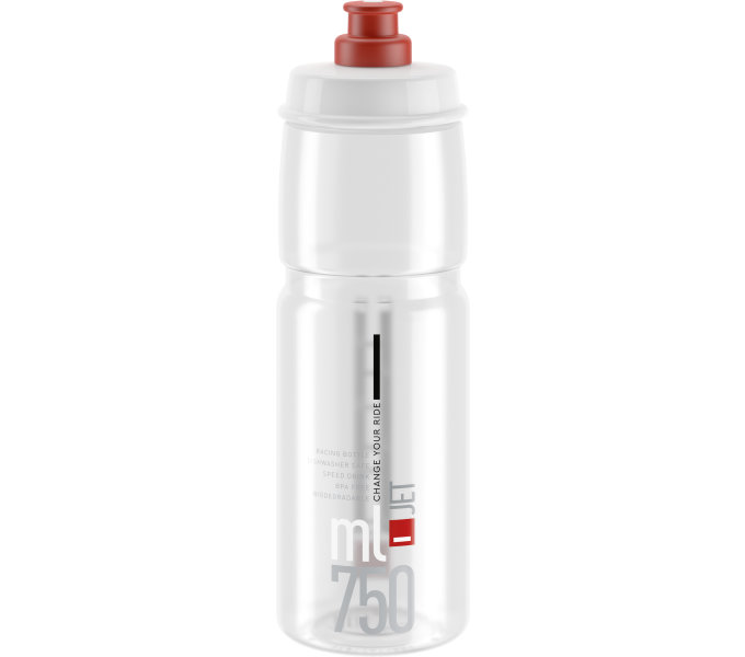 lahev ELITE Jet Clear červené logo, 750 ml