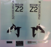 NÁLEPKY MARZOCCHI NA VIDLICI BOMBER Z2 SADA