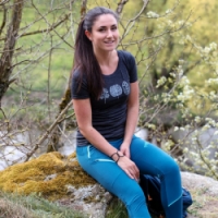 triko krátké dámské Progress VINKA TREES merino vínový melír