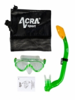 šnorchlovací set dětský ACRA zelený 2v1