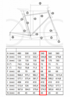 rám silniční carbon pro Shimano DI2 - 54cm