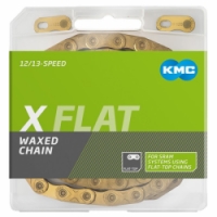 řetěz KMC X FLAT WAXED zlatý 126čl. BOX