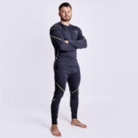 spodky dlouhé pánské Progress MW SDN 170 merino černý melír