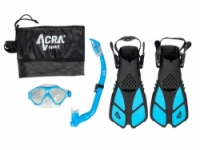 šnorchlovací set dětský ACRA modrý 3v1