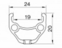 ráfek REMERX TOP DISC 559x18 32děr černý nýt