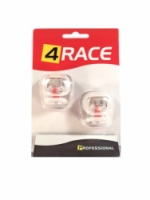 blikačka přední+zadní 4RACE LS03 silicon bílé