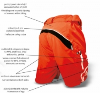 kalhoty krátké pánské HAVEN NAVAHO SHORTY černo/modré s cyklovložkou