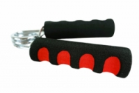 posilovač prstů pěnový Acra s pružinou černo/červený