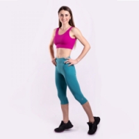 kalhoty 3/4 dámské Progress SILVIA 3Q modrozelené