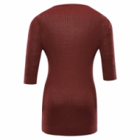 triko dámské tříčtvrteční NAX NOVAKA vínové