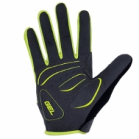 rukavice cyklistické Progress ARMAGEDON olivovo/limetkové