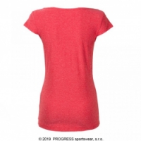 triko krátké dámské Progress CORDOBA červené