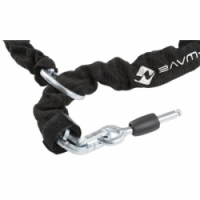 zámek M-Wave rámový-podkova s řetězem černý