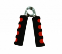 posilovač prstů pěnový Acra s pružinou černo/červený