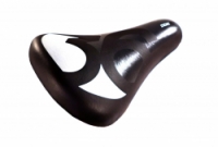 sedlo dětské DDK D1208 SPORT 36 černo-bílé + sedlovka