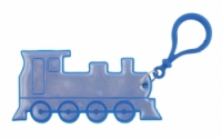 přívěšek reflexní vlak modrý