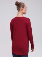 triko dlouhé dámské LOAP ABRISIMA vínové