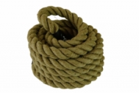 posilovací lano Acra 9mx38mm přírodní