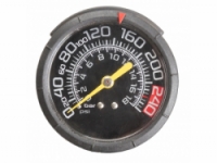 hustilka M-WAVE moto Al+manometr černá