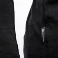 triko dlouhé pánské SENSOR MERINO IMPRESS černé/cosmos