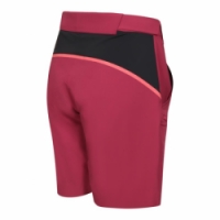 kalhoty krátké dámské Progress GENIA BIKE SHORTS vínové/černé