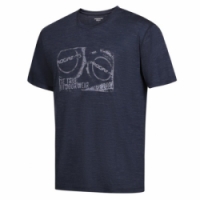 triko krátké pánské Progress AORAKI tmavě modrý melír