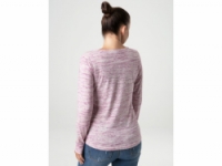 triko dlouhé dámské LOAP BENEDA růžové žíhané