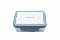 box svačinový R&B komplet SCANDI šedomodrý