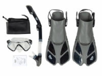 šnorchlovací set 3v1 ACRA černý 42-47