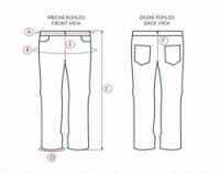 kalhoty dlouhé HAVEN FACTORY air modré