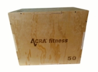 plyometrická bedna Acra dřevěná 60x50x40cm