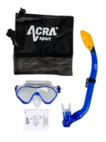 šnorchlovací set dětský ACRA modrý 2v1
