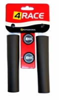 gripy 4RACE tvrzené pěnové NBR 136mm kulaté černé
