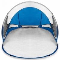 stan plážový Spokey STRATUS bílo modrý samorozkládací 195x100x85cm