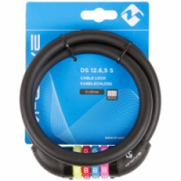 zámek M-Wave 12x650mm kódový Security silicon černý