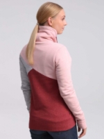 mikina dámská LOAP EBARA červená/růžová/šedá