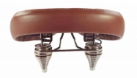sedlo pružiny DDK retro design extra široké hnědé
