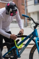 zámek Hiplok Spin řetězový neonově žlutý