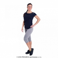 kalhoty 3/4 dámské Progress MONZA 3Q šedé