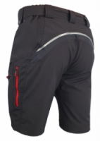 kalhoty krátké pánské HAVEN NAVAHO SHORTY černo/červené s cyklovložkou