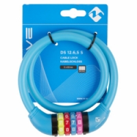 zámek M-Wave 12x650mm kódový Security silicon modrý